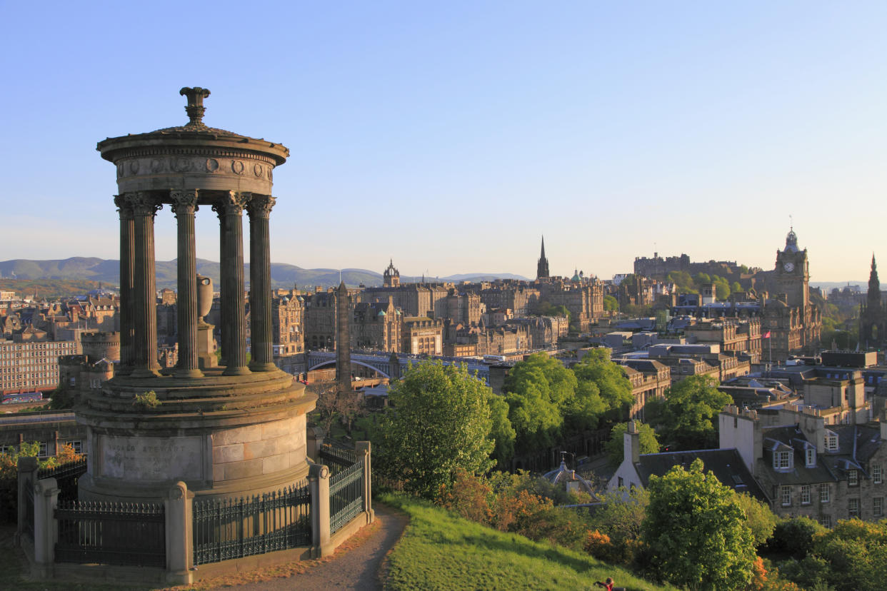  The Edinburgh skyline from Calton Hill. 