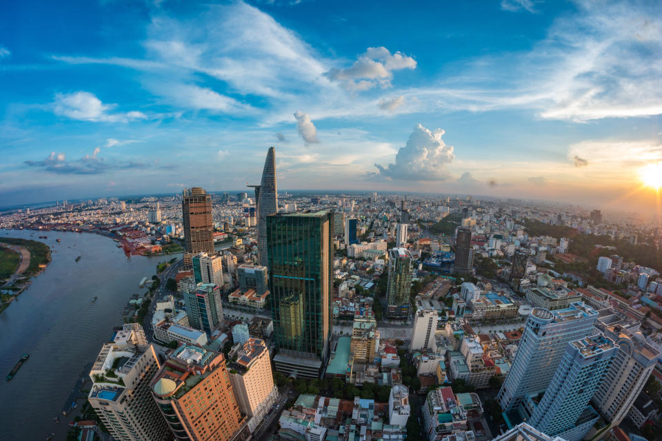 Skyline Ho Chi Minh City Vietnam