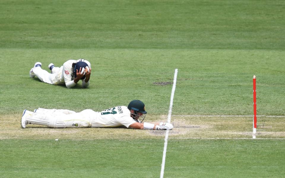 Dropped catches, missed-run outs and injury doubts: England's torrid day in Brisbane - DARREN ENGLAND/EPA-EFE/Shutterstock