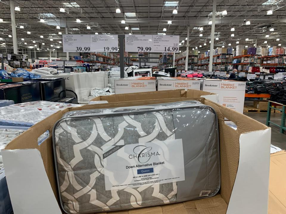 comforter in a box at costco