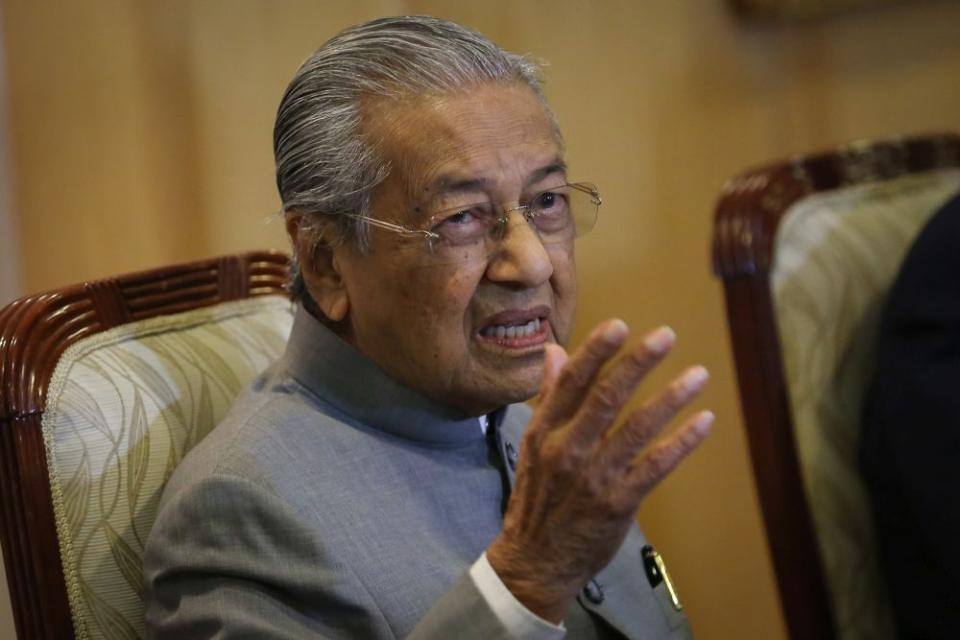 Former prime minister Tun Dr Mahathir Mohamad told Nikkei Asia that he intends to present a ‘third force’ that ‘might not be big, but can be the deciding factor.’ ― Picture by Yusof Mat Isa