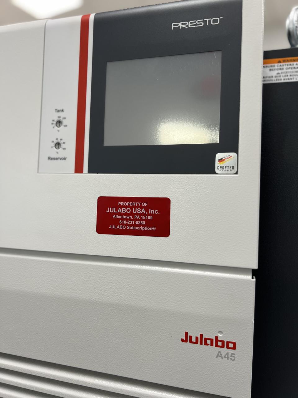 The first temperature control unit offered as a JULABO Subscription®, a PRESTO® A45t Highly Dynamic Temperature Control System, was shipped in April 2024 to MacroCycle Technologies in Cambridge, Massachusetts. The sale occurred just days following the program’s unofficial launch earlier in the month, further proving that the subscription economy is more relevant than ever.