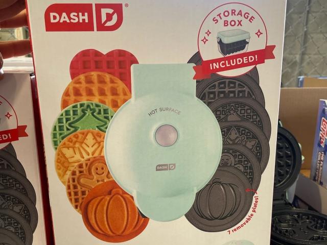 Dash Mini Waffle Maker w/ 7 Removable Plates at Costco