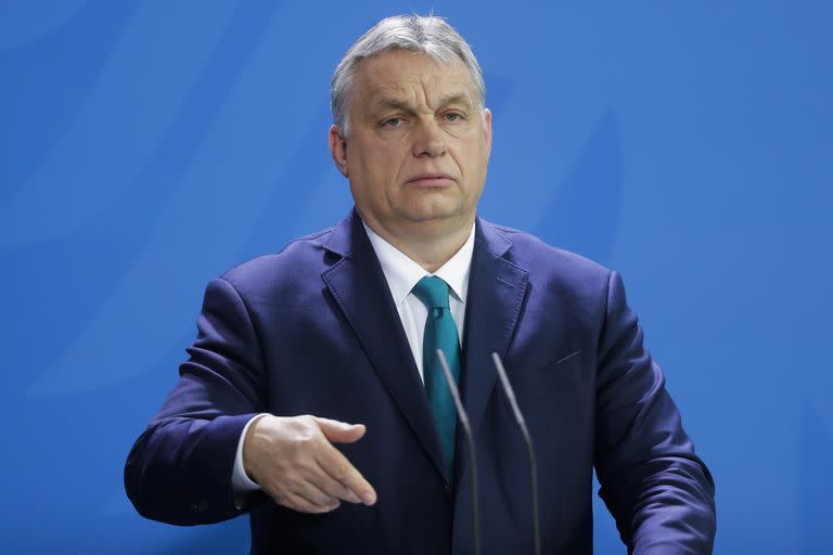 El primer ministro húngaro, Viktor Orban, en Berlín. (AP/Markus Schreiber, File )