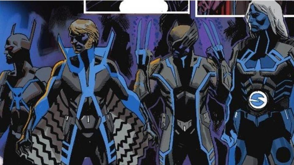 The Apocalypse Twins' four horsemen of Death from Uncanny Avengers.