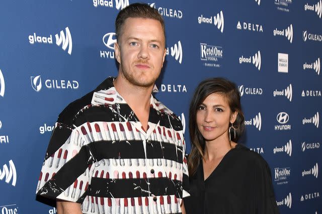 Kevin Mazur/Getty Dan Reynolds and Aja Volkman