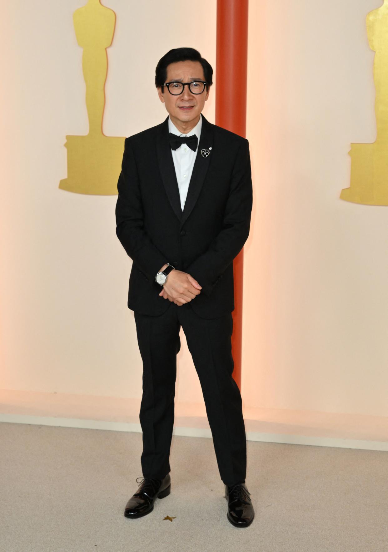 Vietnamese actor Ke Huy Quan attends the 95th Annual Academy Awards at the Dolby Theatre in Hollywood, California on March 12, 2023. (Photo by ANGELA WEISS / AFP) (Photo by ANGELA WEISS/AFP via Getty Images)