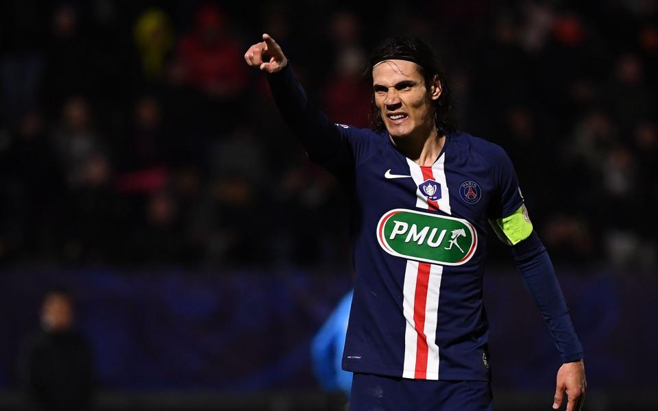 Edinson Cavani has emerged as a January transfer target for Chelsea - AFP