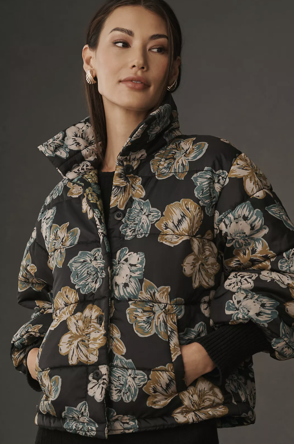 By Anthropologie Printed Puffer Jacket (photo via Anthropologie)