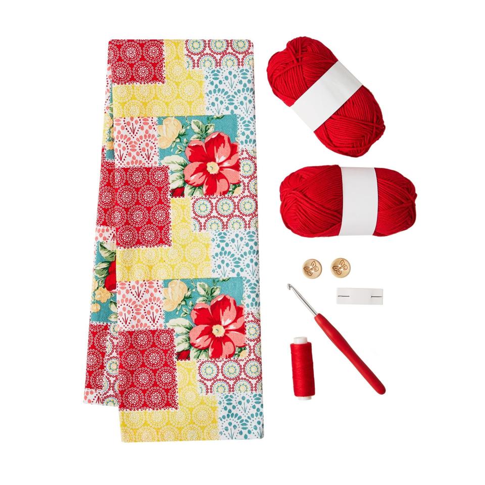 <p><a href="https://clicks.trx-hub.com/xid/hearstcorp_9eb67_tpw?q=https%3A%2F%2Fwww.walmart.com%2Fip%2FThe-Pioneer-Woman-Vintage-Floral-Patchwork-Crochet-Tea-Towel-Kit%2F823232375&p=https%3A%2F%2F&utmSource=yahoo-us&utmCampaign=3208&utmMedium=syn" rel="nofollow noopener" target="_blank" data-ylk="slk:Shop Now;elm:context_link;itc:0;sec:content-canvas" class="link ">Shop Now</a></p><p>The Pioneer Woman Vintage Floral Patchwork Crochet Tea Towel Kit</p><p>walmart.com</p><p>$14.97</p>