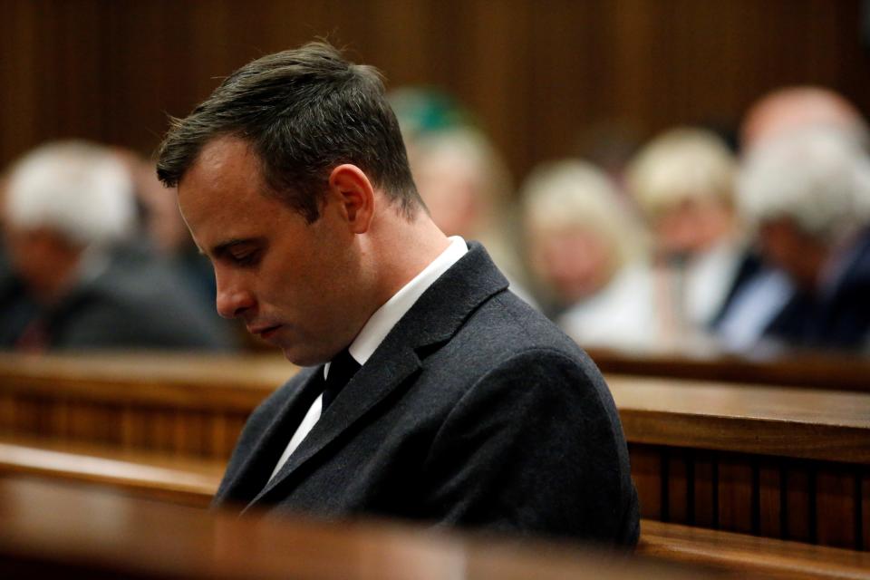 Oscar Pistorius awaits summary judgment in his trial on July 6, 2016. (Photo: Marco Longari/Anadolu Agency via Getty Images)