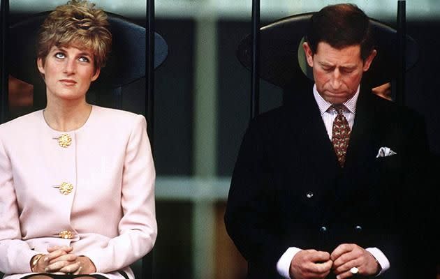 Prince Charles and Princess Diana are pictured on a royal tour of Toronto.