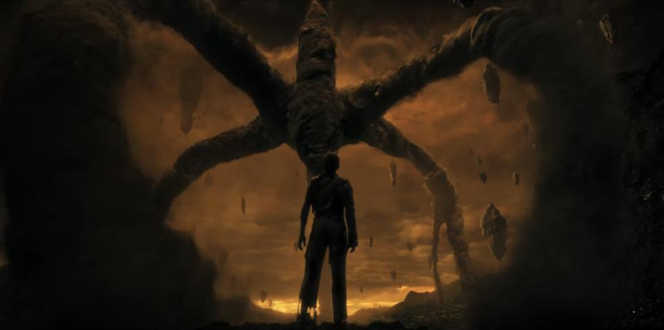 One looking at the Mind Flayer in "Stranger Things"