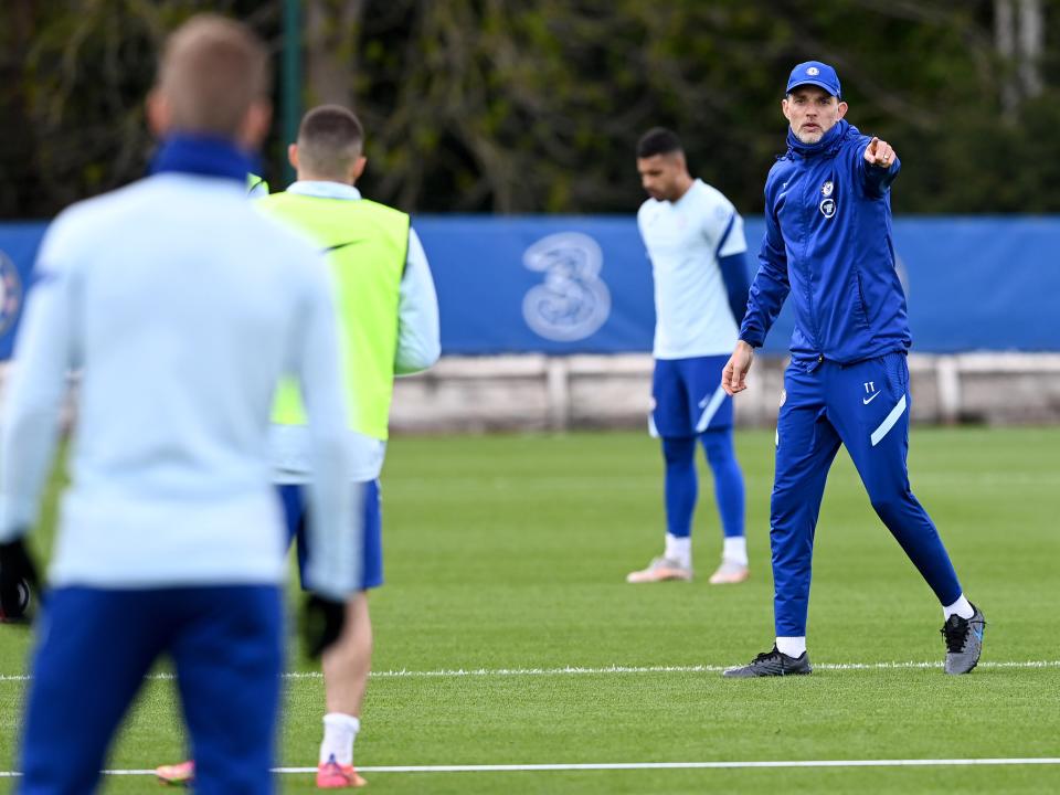 Thomas Tuchel is demanding on the training ground (Chelsea FC via Getty Images)