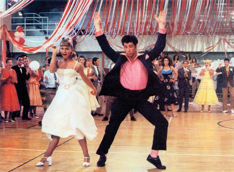 Olivia Newton-John and John Travolta in Grease (IMDB)