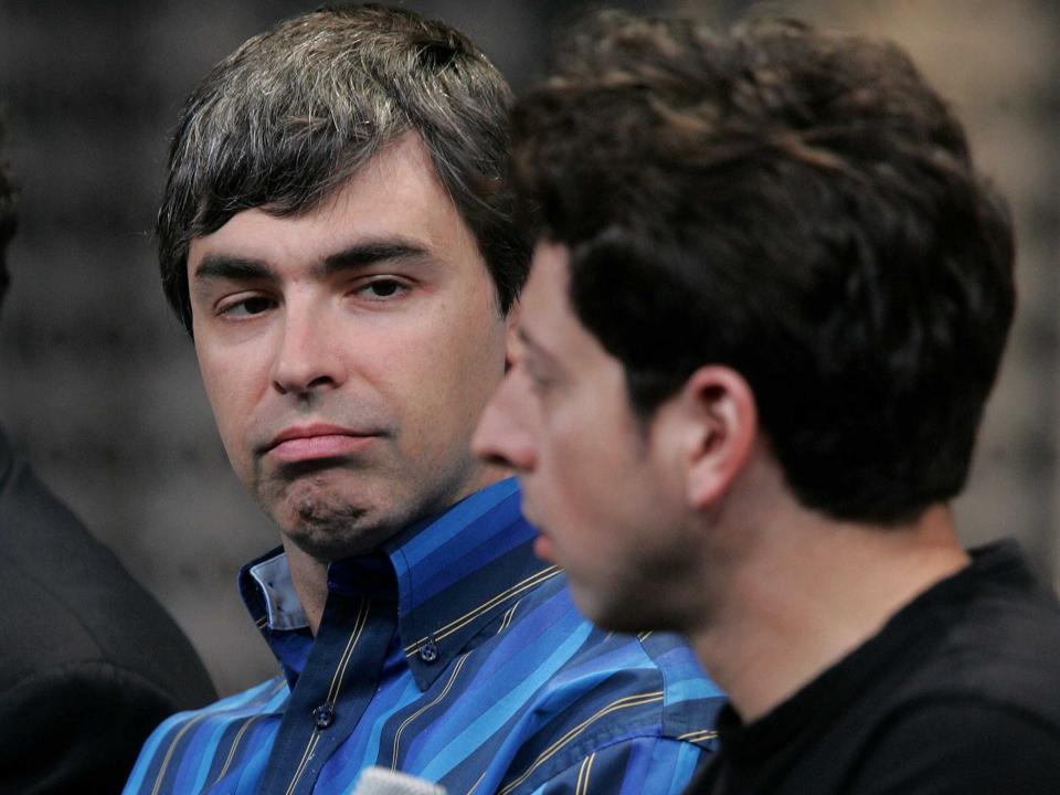 Google founders Larry Page and Sergey Brin