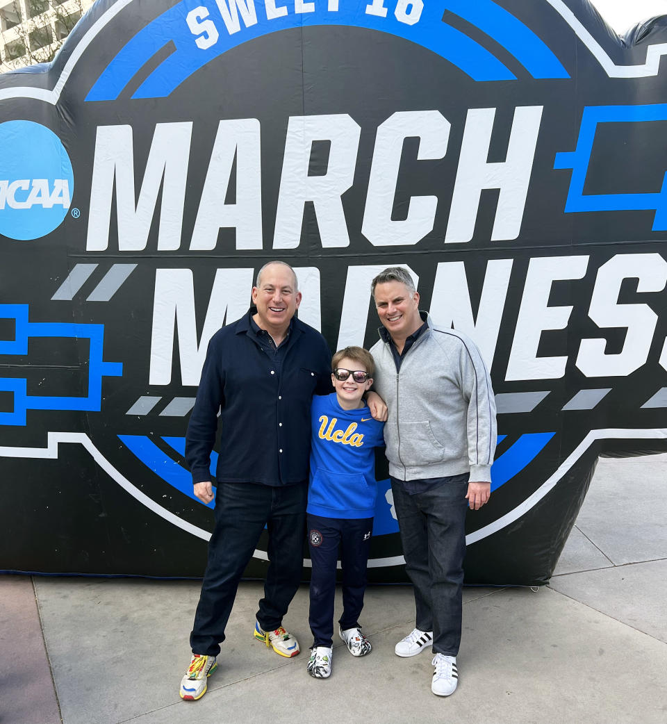 Our family at the NCAA March Madness basketball tournament in Las Vegas. (Courtesy Bradley Jacobs Sigesmund)