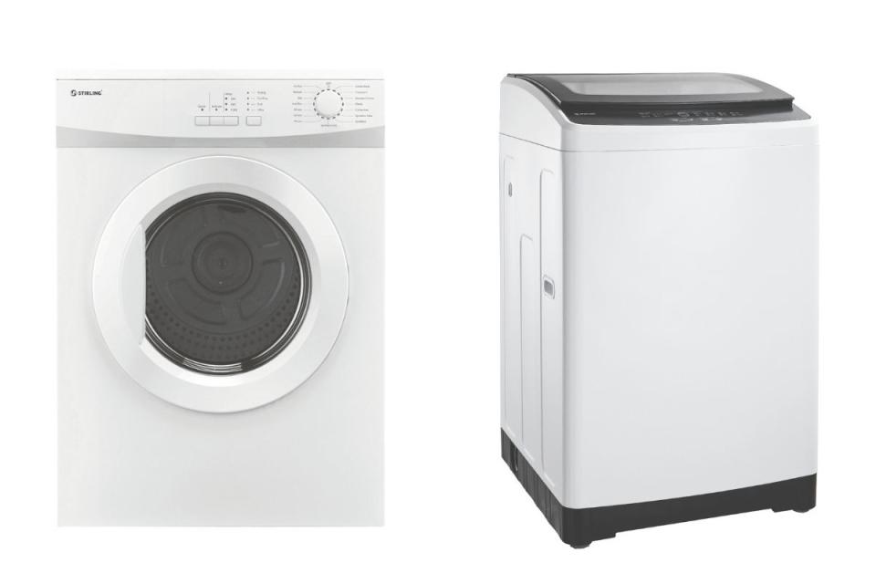 Aldi's 10kg Top Load Washing Machine and 8kg Front Load Washing Machine 