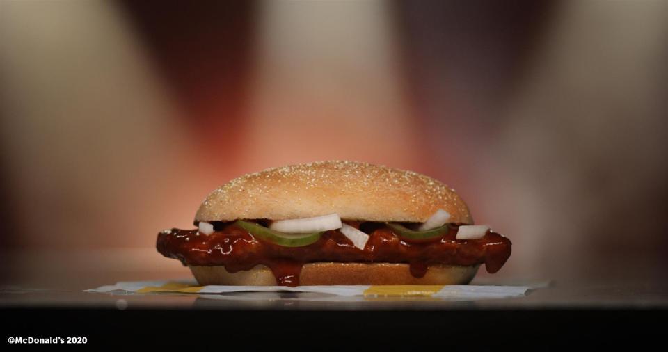 McDonald's McRib returns nationwide Dec. 2.