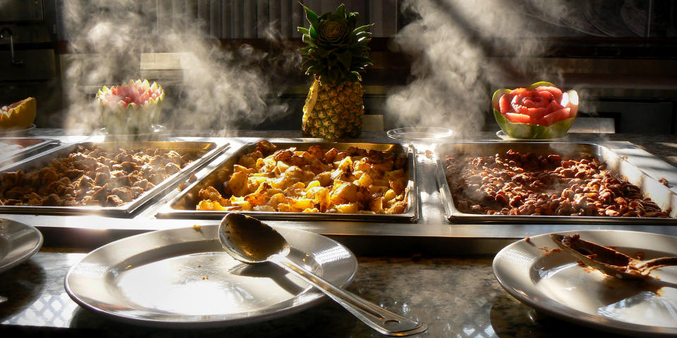 Hot Food from a Tropical  Buffet (Lynn Fagerlie / Getty Images)