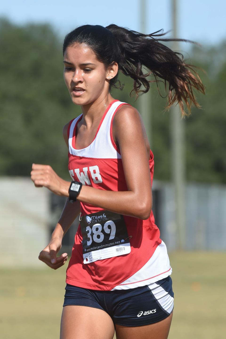 Fort Walton Beach High School's Belicia O'Grady took first place in the girls varsity division the Okaloosa County Cross Country Championships held Thursday, Oct. 13, 2022 at the Howard Hill Soccer Complex in Niceville.