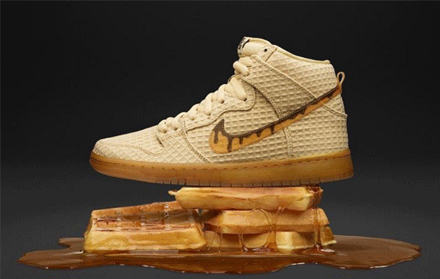 Nike SB's new 'Chicken and Waffle' shoe. Photo: Instagram