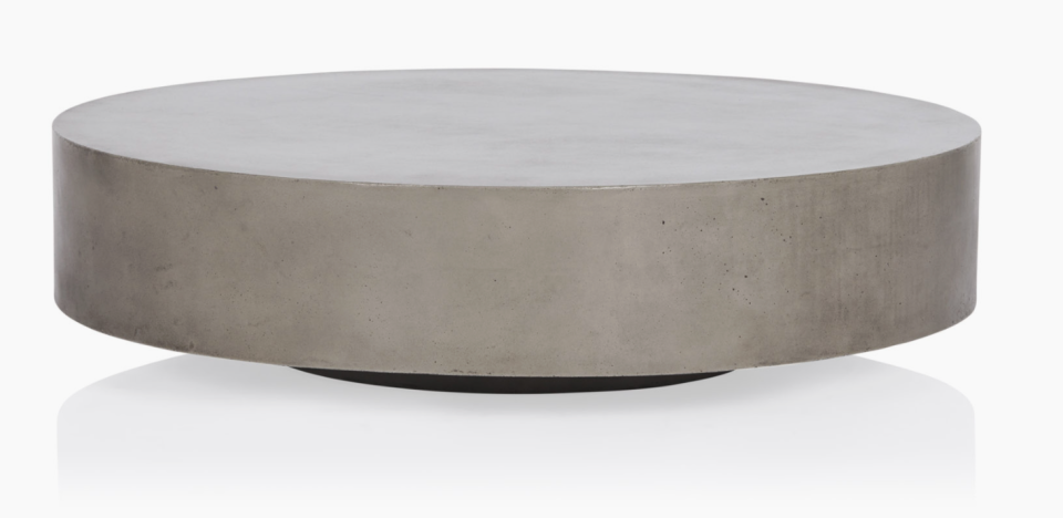 concrete Coco Republic coffee table