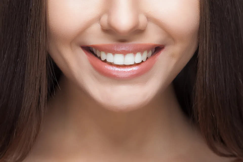 woman smiling