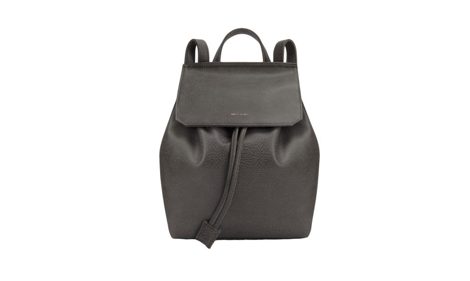 <p>Mumbai Carbon, $145 (on sale, $109), <a rel="nofollow noopener" href="http://mattandnat.com/shop/handbags/backpacks/mumbai-carbon" target="_blank" data-ylk="slk:mattandnat.com;elm:context_link;itc:0;sec:content-canvas" class="link ">mattandnat.com</a> </p>