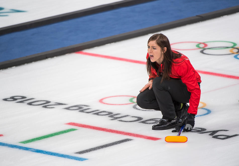 Eve Muirhead’s British rink are into the semi-finals of the women’s Olympic curling tournament (picture Andy J Ryan/Team GB)