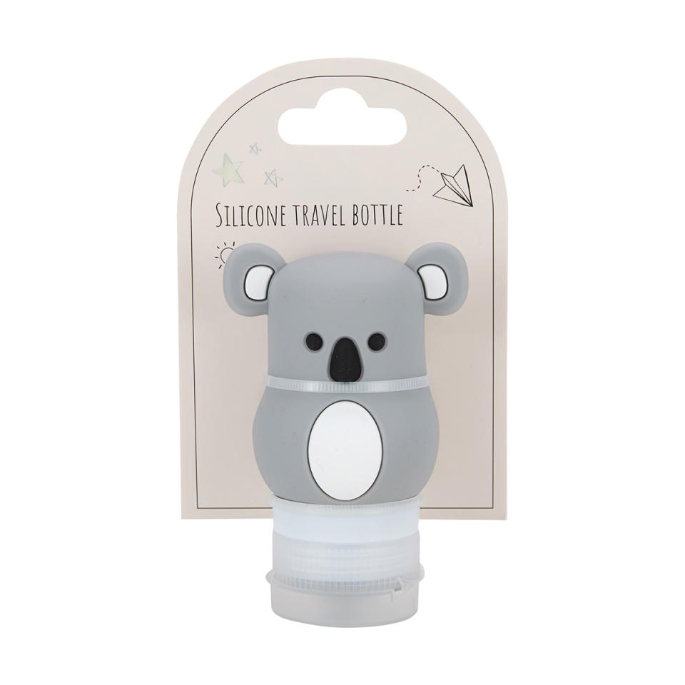 The shopped reported that the product in question is a koala-shaped silicon travel bottle. Photo: Kmart.