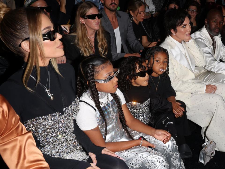 Khloe Kardashian, North West, Chicago West, Saint West y Kris Jenner (Wireimage)