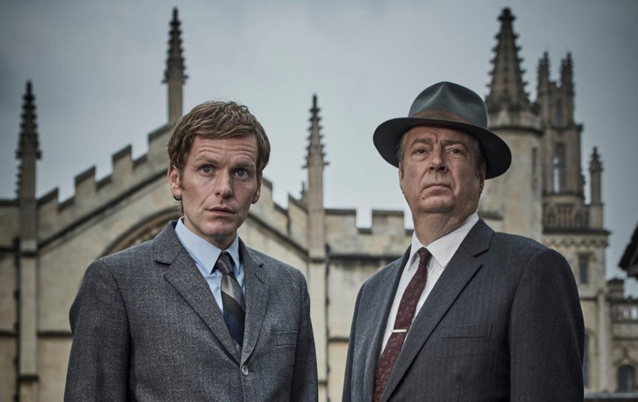 Shaun Evans as the young Morse in prequel Endeavour, alongside Roger Allam as Fred Thursday - ITV/Shutterstock