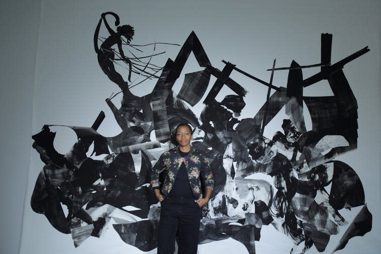 <span class="caption">Kara Walker’s Rift of the Medusa (2017).</span> <span class="attribution"><a class="link " href="https://www.bbcpictures.co.uk/image/15307915?collection=15328633+15327623+15327584+15326973+15326947+15326327+15326389+15326428+15307555+15304556+15328656+15327610+15327545+15326415+15307542+15307915&back=L3NlYXJjaC9zaW1wbGU%2Fc2VhcmNoJTVCZ2xvYmFsJTVEPUNpdmlsaXNhdGlvbnMmYW1wO3NlYXJjaCU1QnN1Ym1pdCU1RD1TZWFyY2g%3D" rel="nofollow noopener" target="_blank" data-ylk="slk:BBC/Nutopia/KaraWalker;elm:context_link;itc:0;sec:content-canvas">BBC/Nutopia/KaraWalker</a></span>