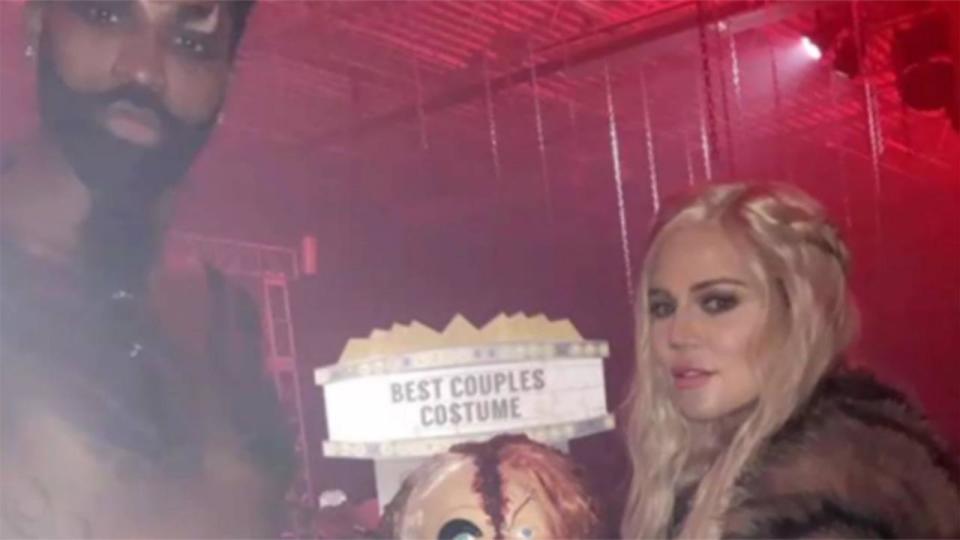 Khloe Kardashian and 'Daddy' Tristan Thompson Go Full 'Game of Thrones' for Halloween, Win Costume Contest
