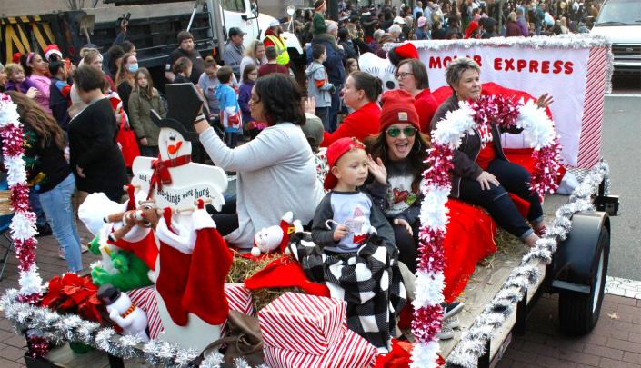 Hundreds of people turned out for the Gastonia Christmas parade held Sunday afternoon, Dec. 5, 2021.