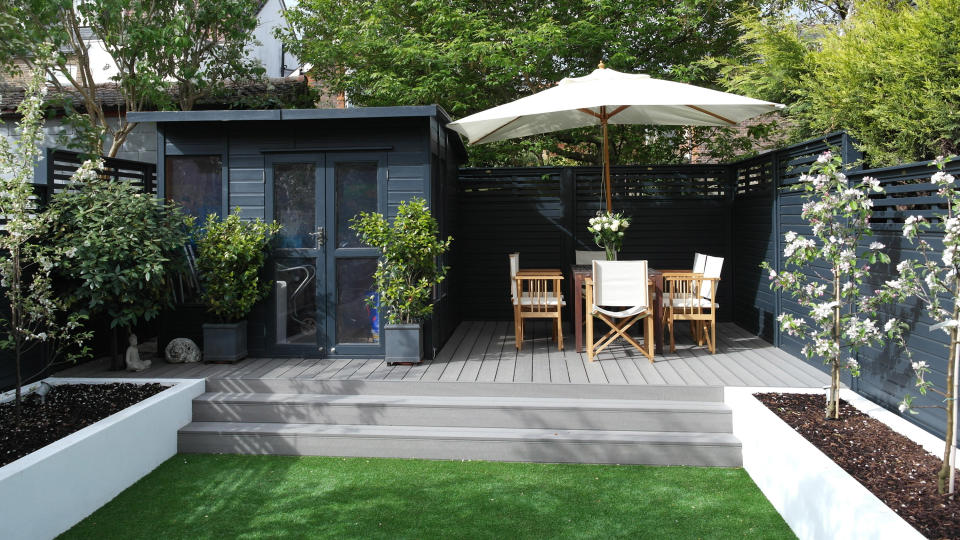 Improve a long, narrow garden with decking