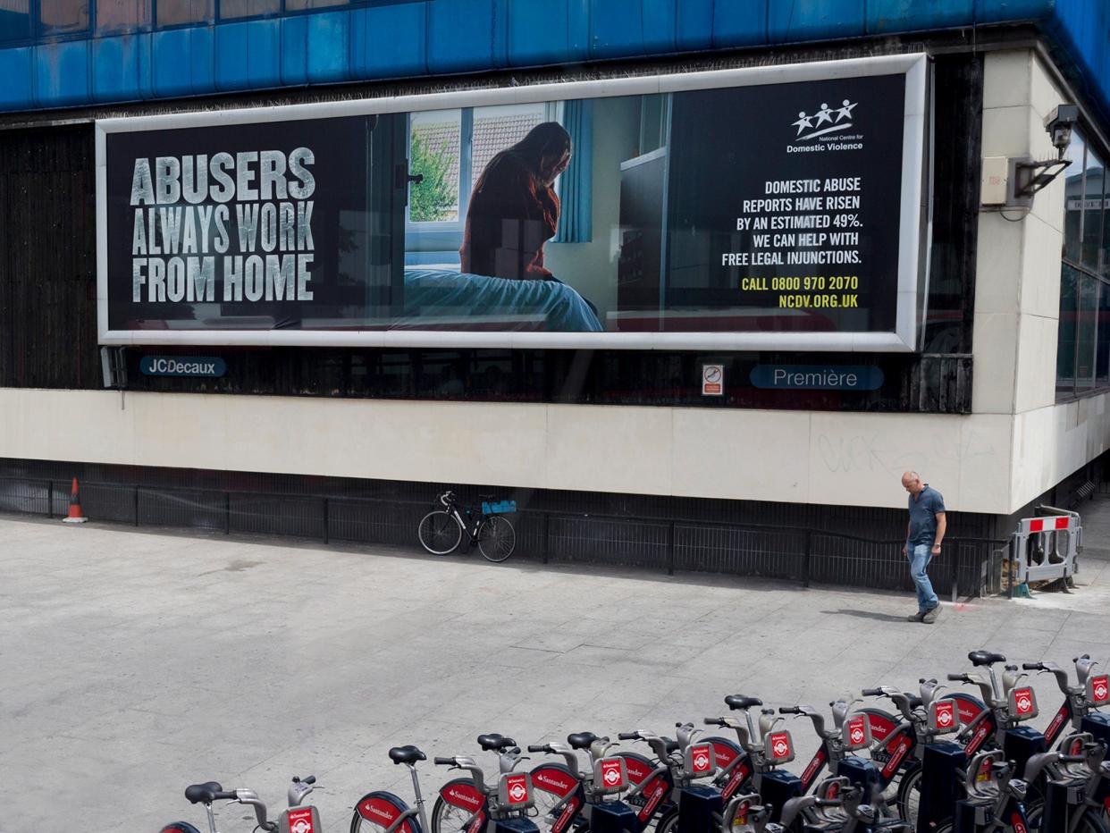 Domestic abuse has soared during the public health crisis as lockdown measures have trapped victims indoors with their perpetrators (In Pictures/Getty)