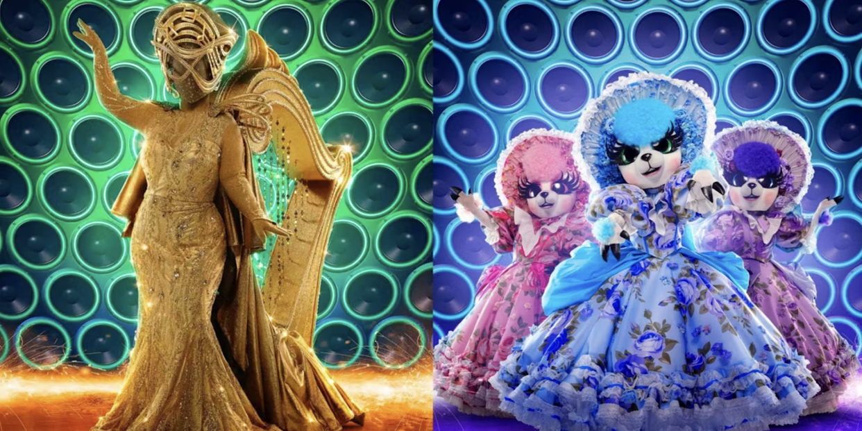 'The Masked Singer' Season 8 finalists the Harp and the Lambs. (Photos: Fox)