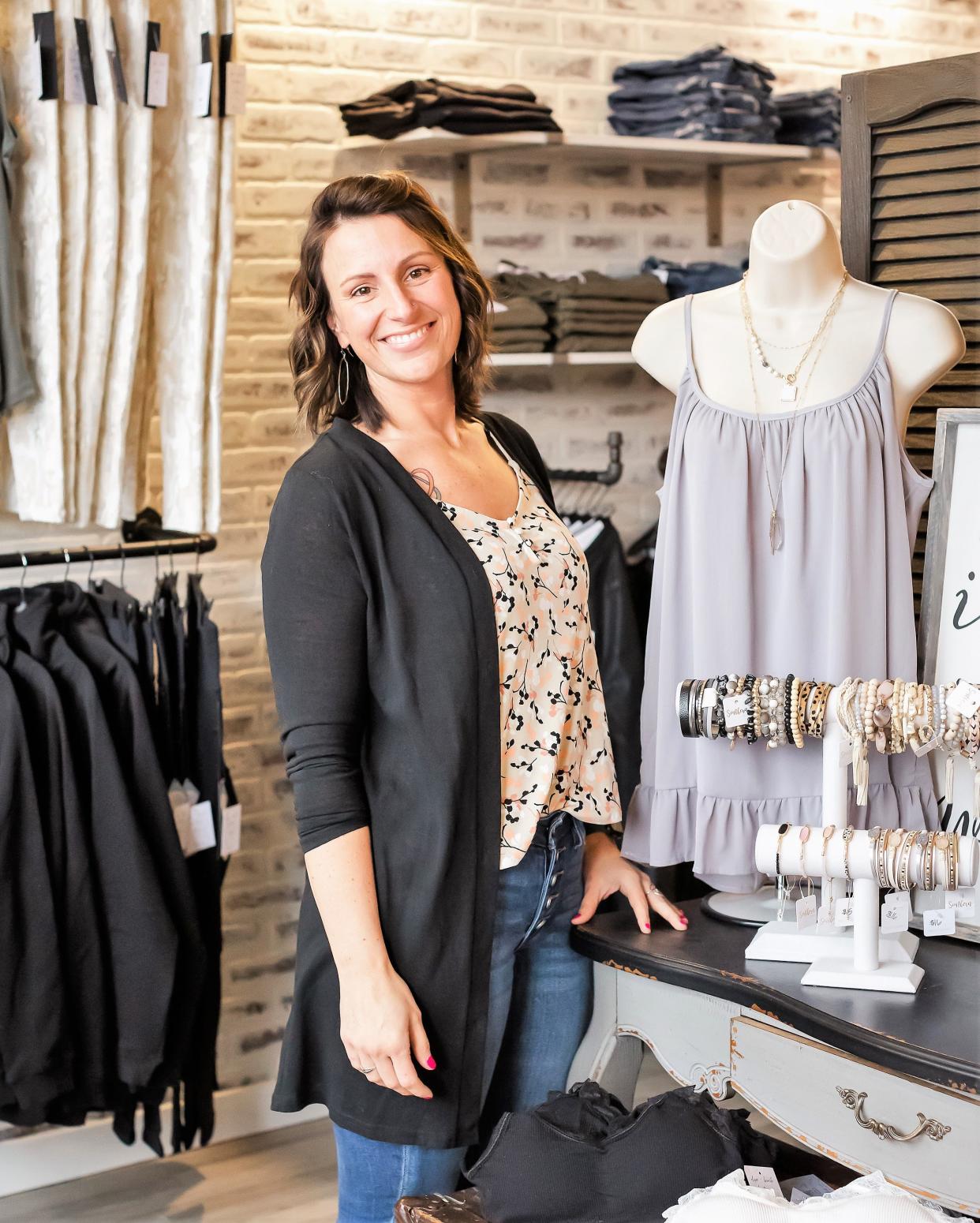 Magan Holz, owner of Olive + Birch boutique in Oconto, is expanding her shop to sites in Lakewood and Oconto Falls.