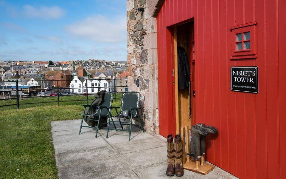 Nisbet's Tower Eyemouth Harbour Berwickshire holidays best beaches east coast Scotland holidays travel border holidays summer 2022