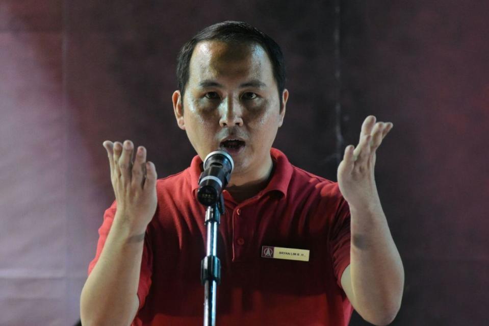The SDP’s fifth speaker Bryan Lim. (Photo: Joseph Nair)