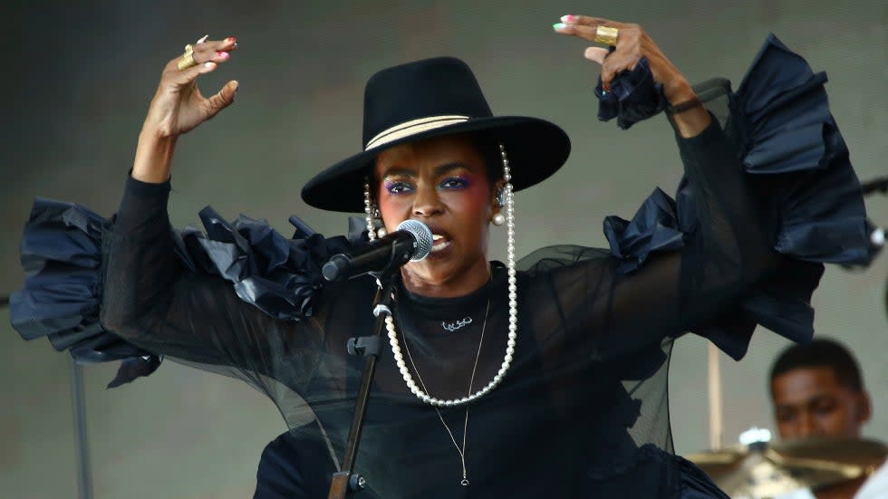Lauryn Hill performs at the Glastonbury Festival at in Somerset, England, in 2019