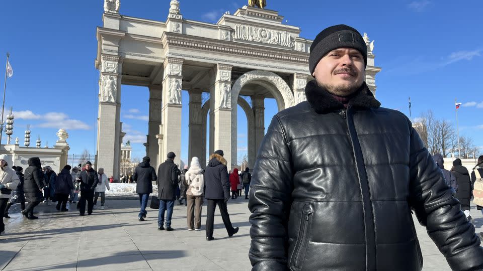 Artyom, a 30-year-old design engineer, says Putin's Russia is set on the right path. - CNN