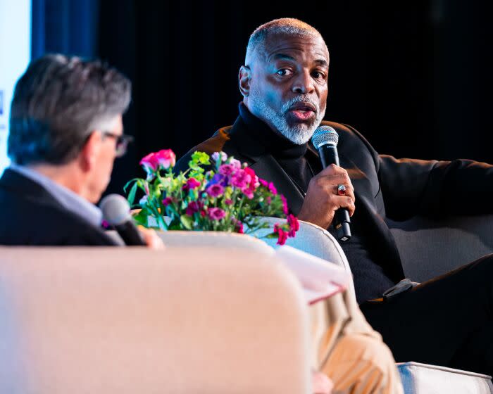 LeVar Burton and Times editor Steve Padilla discuss the State of Banned Books at the L.A. Times Book Club