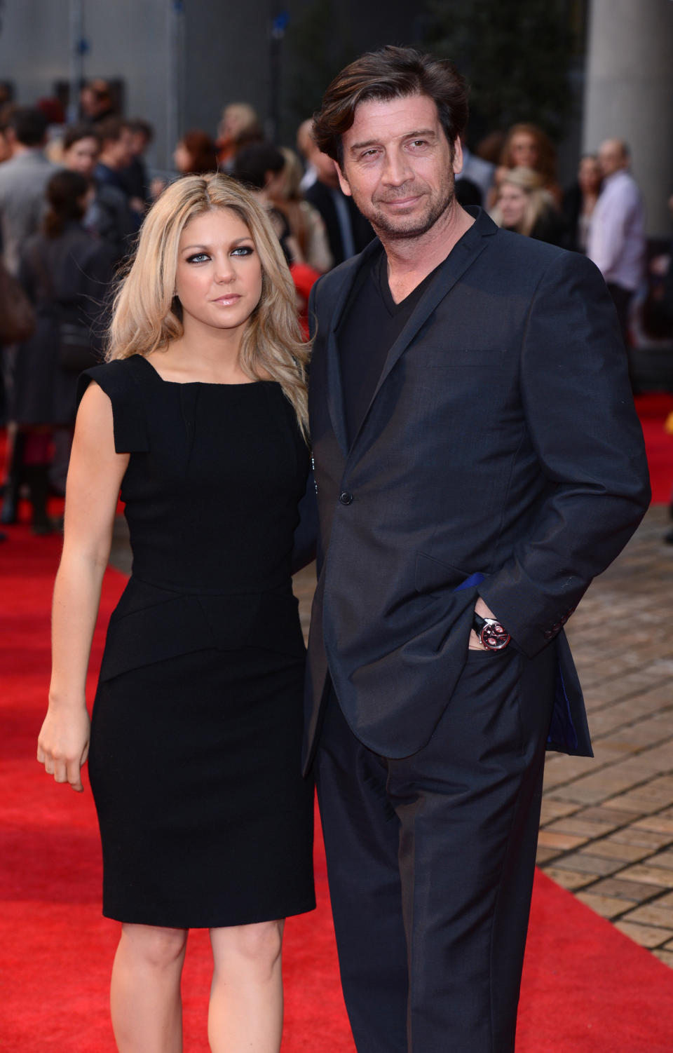 Nick Knowles and girlfriend at the World Premiere of The Dictator, The Royal Festival Hall, South Bank, London.