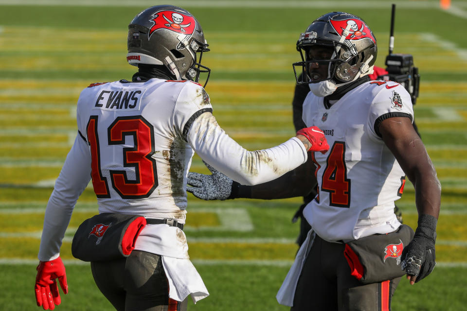 Mike Evans and Chris Godwin are a deadly 1-2 punch. (Photo by Dylan Buell/Getty Images)