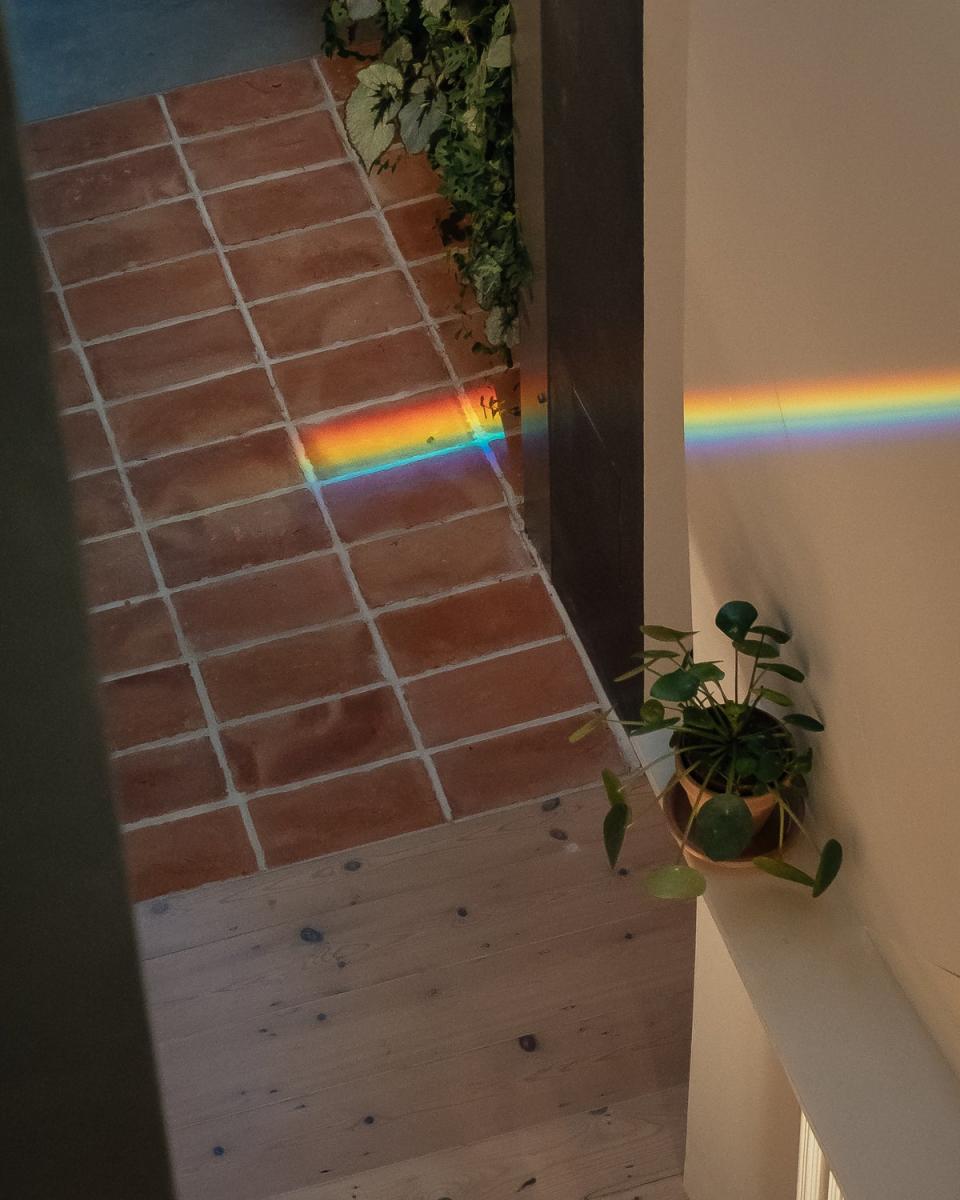 An accidental rainbow occurs every afternoon (Jim Stephenson)