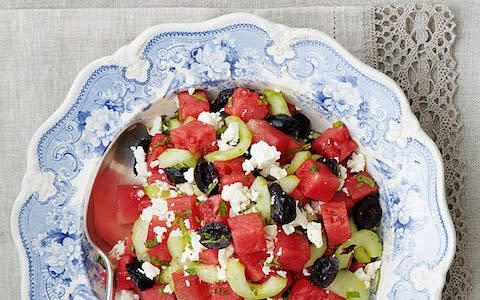 Mary Berry's watermelon, feta and mint salad 