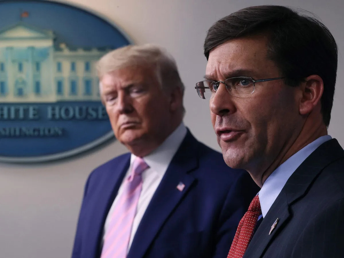 Former Defense Secretary Mark Esper says Trump wanted to 'shoot' demonstrators p..